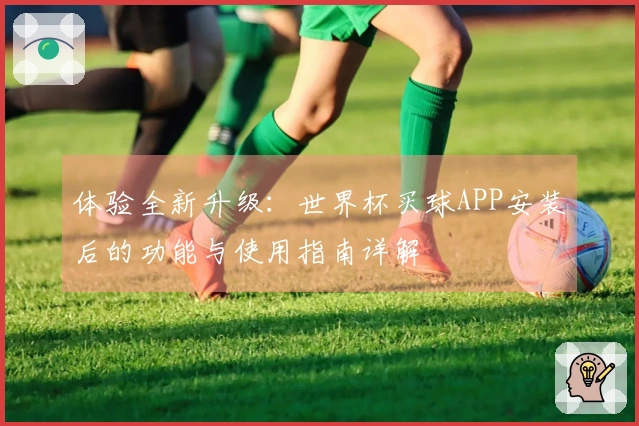 体验全新升级：世界杯买球APP安装后的功能与使用指南详解